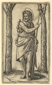 John the Baptist holding a staff, from the series 'Piccoli Santi' (Small Saints) MET DP853492