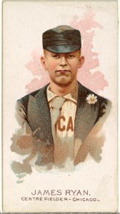 James Ryan, Baseball Player, Center Fielder, Chicago, from World's Champions, Series 2 (N29) for Allen & Ginter Cigarettes MET DP838239