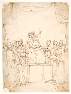 Jesus Disputing with the Doctors in the Temple (Luke 2-46-47) MET DP811743
