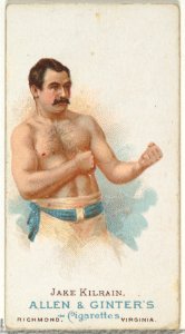 Jake Kilrain, Pugilist, from World's Champions, Series 1 (N28) for Allen & Ginter Cigarettes MET DP838227