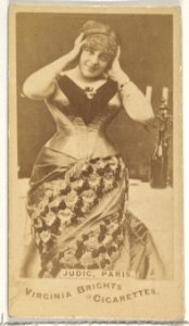 Judic, Paris, from the Actors and Actresses series (N45, Type 1) for Virginia Brights Cigarettes MET DP829824