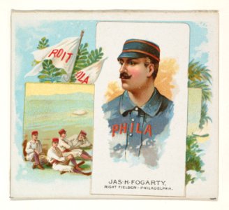 James H. Fogarty, Right Fielder, Philadelphia, from World's Champions, Second Series (N43) for Allen & Ginter Cigarettes MET DP839581