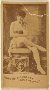 Johnston, from the Actors and Actresses series (N45, Type 1) for Virginia Brights Cigarettes MET DP830464