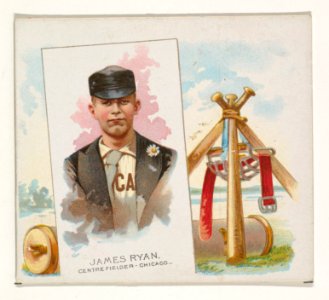James Ryan, Center Fielder, Chicago, from World's Champions, Second Series (N43) for Allen & Ginter Cigarettes MET DP839582