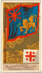 Ionian Islands, from Flags of All Nations, Series 2 (N10) for Allen & Ginter Cigarettes Brands MET DP841380