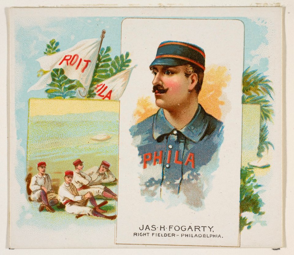 James H. Fogarty, Right Fielder, Philadelphia, from World's Champions, Second Series (N43) for Allen & Ginter Cigarettes MET DP817007