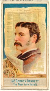 James Gordon Bennett, The New York Herald, from the American Editors series (N1) for Allen & Ginter Cigarettes Brands MET DP827827