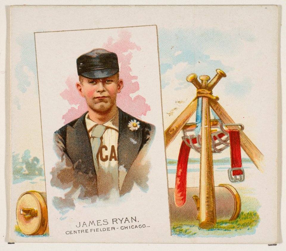 James Ryan, Center Fielder, Chicago, from World's Champions, Second Series (N43) for Allen & Ginter Cigarettes MET DP817004