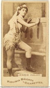 Jennie Califf, from the Actors and Actresses series (N45, Type 1) for Virginia Brights Cigarettes MET DP828866
