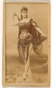 Irene Verona, from the Actresses series (N245) issued by Kinney Brothers to promote Sweet Caporal Cigarettes MET DP859781