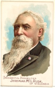 Jeremiah McL. Rusk of Wisconsin, from the Presidential Possibilities series (N124) issued by Duke Sons & Co. to promote Honest Long Cut Tobacco MET DPB873732