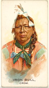Iron Bull, Crow, from the American Indian Chiefs series (N2) for Allen & Ginter Cigarettes Brands MET DP828023