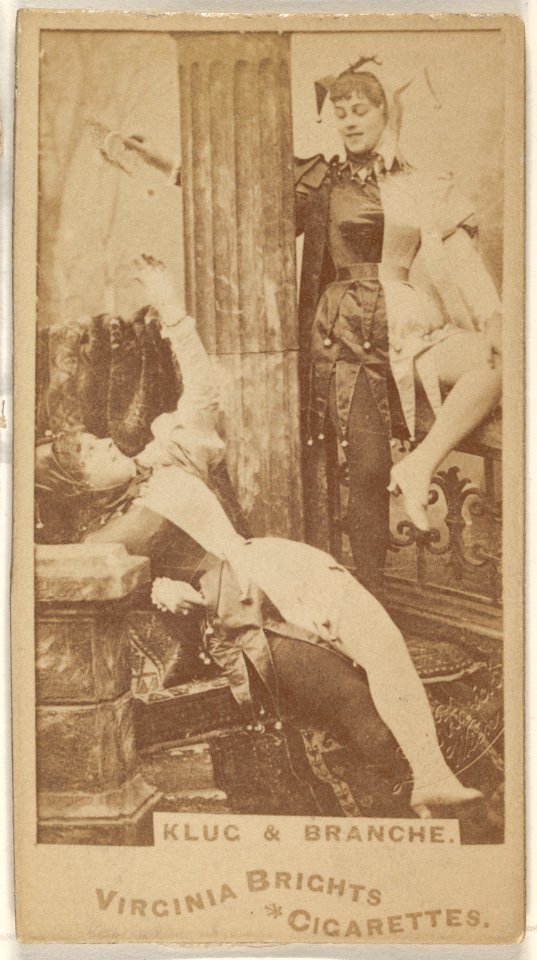 Klug and Branche, from the Actors and Actresses series (N45, Type 1) for Virginia Brights Cigarettes MET DP830469