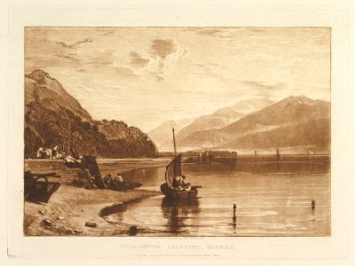 Inverary Pier, Loch Fyne, Morning (Liber Studiorum, part VII, plate 35) MET DP821402