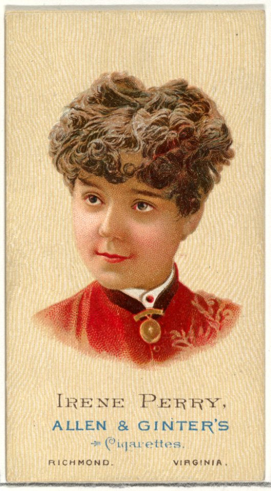 Irene Perry, from World's Beauties, Series 2 (N27) for Allen & Ginter Cigarettes MET DP838143