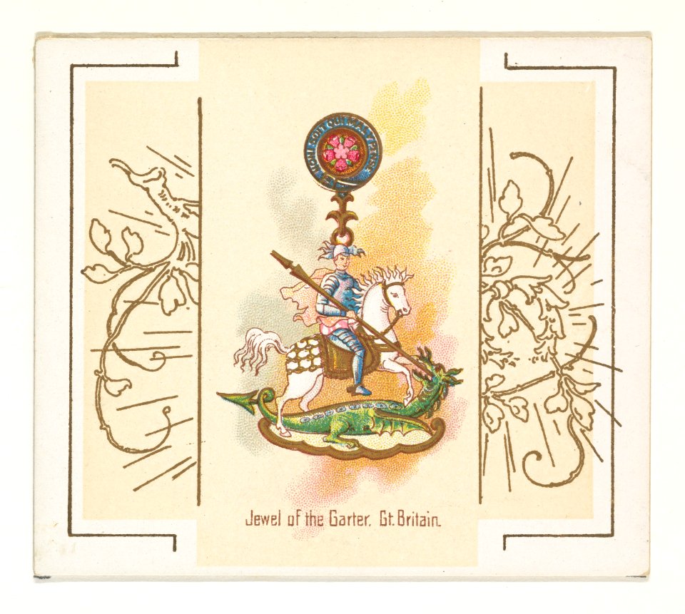 Jewel of the Garter, Great Britain, from the World's Decorations series (N44) for Allen & Ginter Cigarettes MET DP839347
