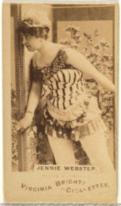 Jennie Webster, from the Actors and Actresses series (N45, Type 1) for Virginia Brights Cigarettes MET DP830096