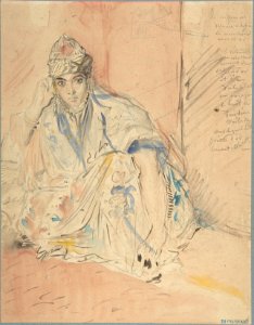 Jewish Woman of Algiers Seated on the Ground MET DP805597