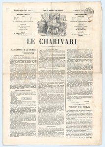 Le Charivari newspaper, April 12, 1869- Will he be God, a table, or a basin?, from 'News of the day' MET DP877754