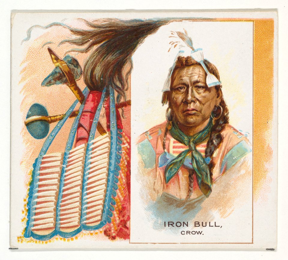 Iron Bull, Crow, from the American Indian Chiefs series (N36) for Allen & Ginter Cigarettes MET DP838937