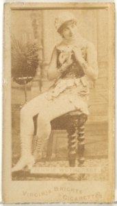 Jennie Wethersby, from the Actors and Actresses series (N45, Type 1) for Virginia Brights Cigarettes MET DP830097