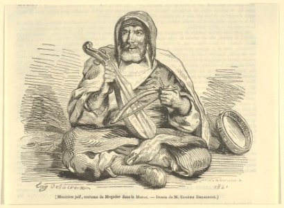 Jewish Musician in Mogador Costume, Morocco MET DP852287