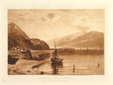 Inverary Pier, Loch Fyne, Morning (Liber Studiorum, part VII, plate 35) MET DP821469