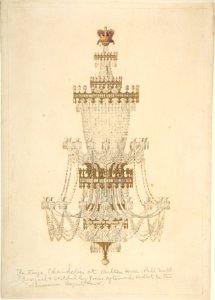 Large Chandelier at Carlton House, Pall Mall MET DP804855