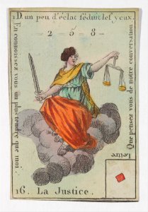 La Justice from Playing Cards (for Quartets) 'Costumes des Peuples Étrangers' MET DP274078