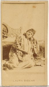 Laura Biggar, from the Actors and Actresses series (N45, Type 8) for Virginia Brights Cigarettes MET DP831397
