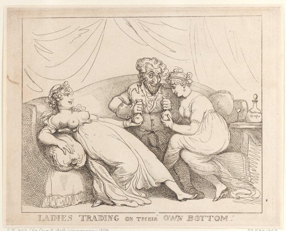 Ladies Trading on Their Own Bottom Met DP884783