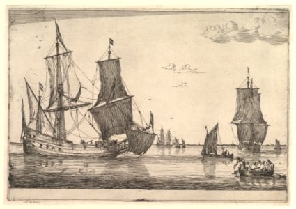 Large Sailing Vessel and Rowing Boat MET DP825229