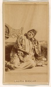 Laura Biggar, from the Actresses series (N245) issued by Kinney Brothers to promote Sweet Caporal Cigarettes MET DP859962