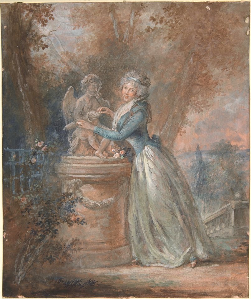 Lady in a garden MET DP808845