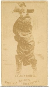 Leila Farrell, from the Actors and Actresses series (N45, Type 1) for Virginia Brights Cigarettes MET DP829592