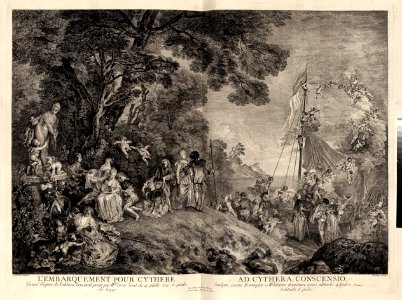 L'Oeuvre D'Antoine Watteau Pientre du Roy en son Academie Roïale de Peinture et Sculpture Gravé d'après ses Tableaux & Desseins originaux...par les Soins de M. de Jullienne MET FRONTIS02 47J