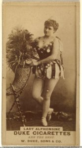 Lady Alphonsine, from the Actors and Actresses series (N145-7) issued by Duke Sons & Co. to promote Duke Cigarettes MET DP840340