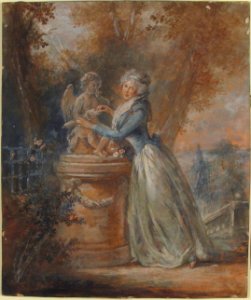 Lady in a garden MET 67.55.18