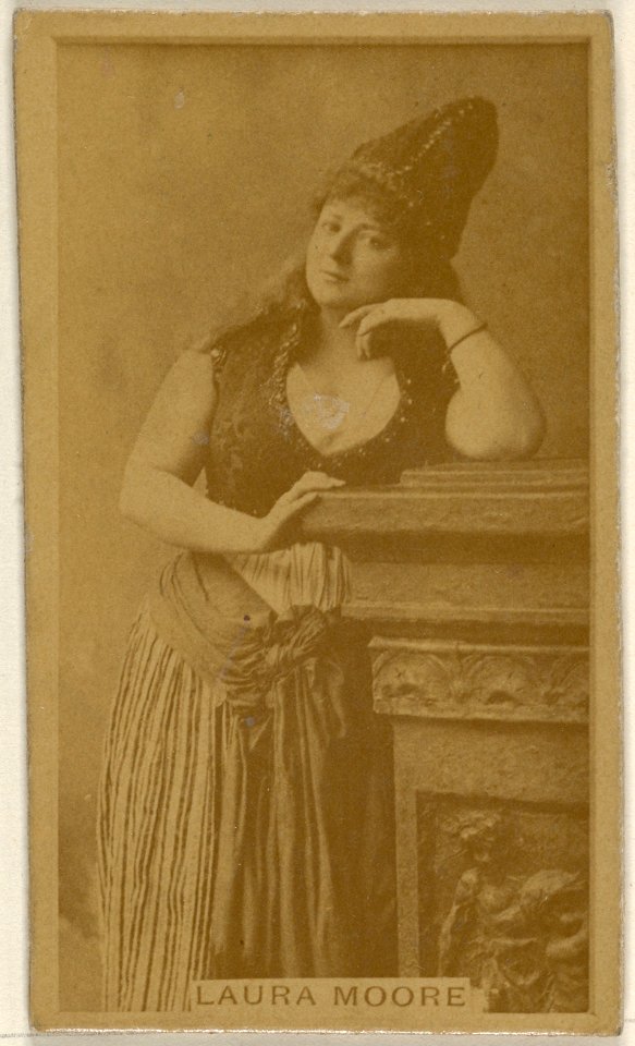 Laura Moore, from the Actors and Actresses series (N45, Type 8) for Virginia Brights Cigarettes MET DP831697