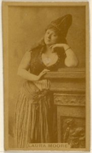 Laura Moore, from the Actors and Actresses series (N45, Type 8) for Virginia Brights Cigarettes MET DP831697