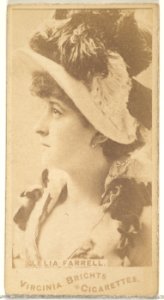 Leila Farrell, from the Actors and Actresses series (N45, Type 1) for Virginia Brights Cigarettes MET DP829589