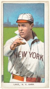 Lake, New York, American League, from the White Border series (T206) for the American Tobacco Company MET DP845115