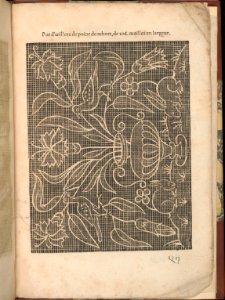Les Secondes Oeuvres, et Subtiles Inventions De Lingerie du Seigneur Federic de Vinciolo Venitien, page 62 (recto) MET DP363938