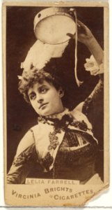 Leila Farrell, from the Actors and Actresses series (N45, Type 1) for Virginia Brights Cigarettes MET DP829591