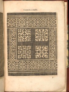 Les Secondes Oeuvres, et Subtiles Inventions De Lingerie du Seigneur Federic de Vinciolo Venitien, page 57 (recto) MET DP363933