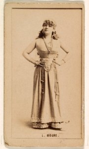 Laura Moore, from the Actresses series (N245) issued by Kinney Brothers to promote Sweet Caporal Cigarettes MET DP859161