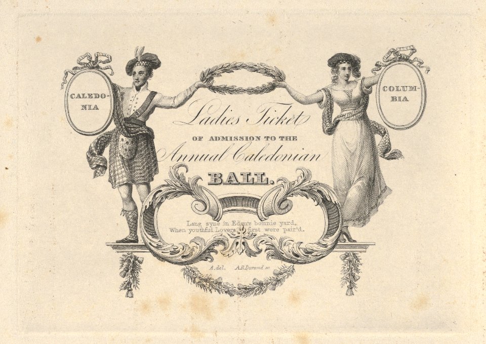 Ladies' Ticket of Admission to the Annual Caledonian Ball MET DP837853