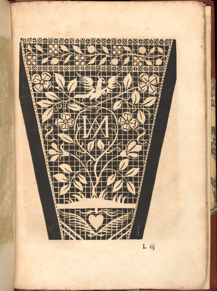 Les Secondes Oeuvres, et Subtiles Inventions De Lingerie du Seigneur Federic de Vinciolo Venitien, page 43 (recto) MET DP363915