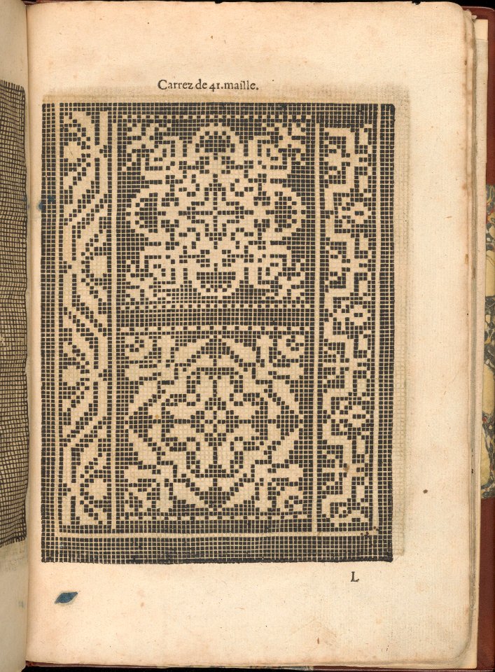 Les Secondes Oeuvres, et Subtiles Inventions De Lingerie du Seigneur Federic de Vinciolo Venitien, page 41 (recto) MET DP363913
