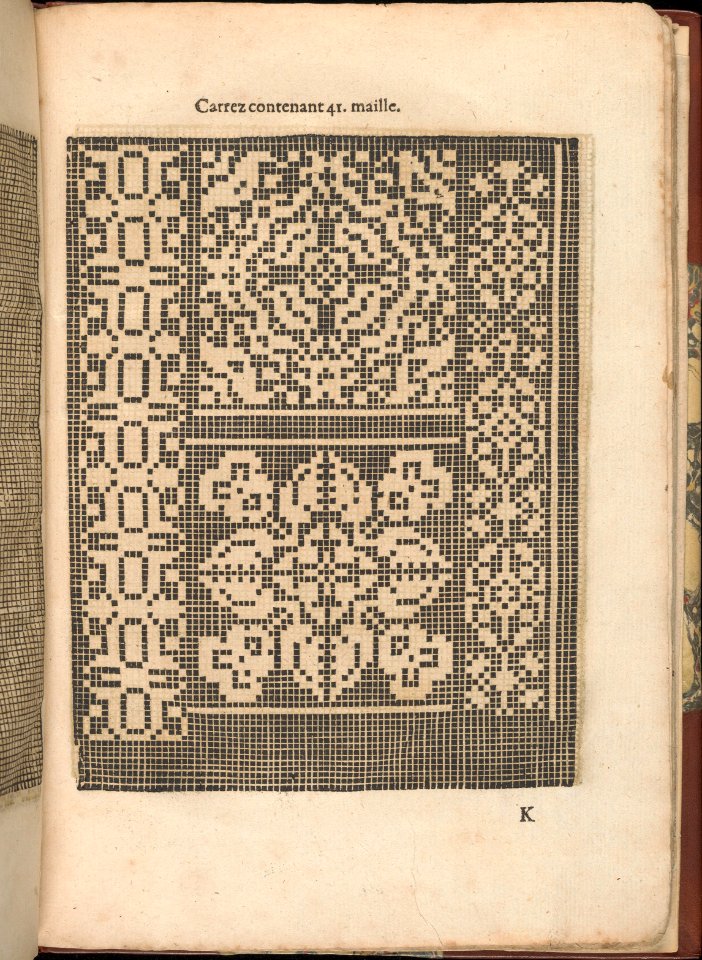 Les Secondes Oeuvres, et Subtiles Inventions De Lingerie du Seigneur Federic de Vinciolo Venitien, page 37 (recto) MET DP363909
